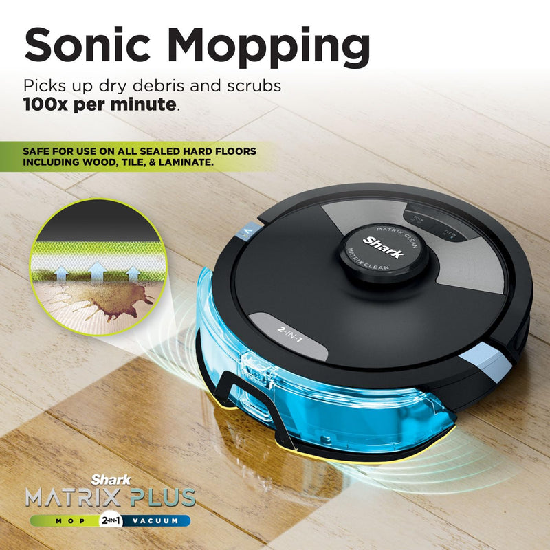 Shark Matrix Plus 2-in-1 Robot Vacuum & Mop – LiDAR Mapping, Anti-Allergen, Alexa Compatible