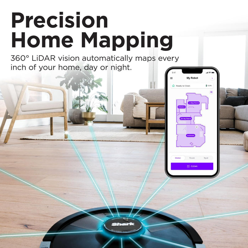 Shark Matrix Plus 2-in-1 Robot Vacuum & Mop – LiDAR Mapping, Anti-Allergen, Alexa Compatible