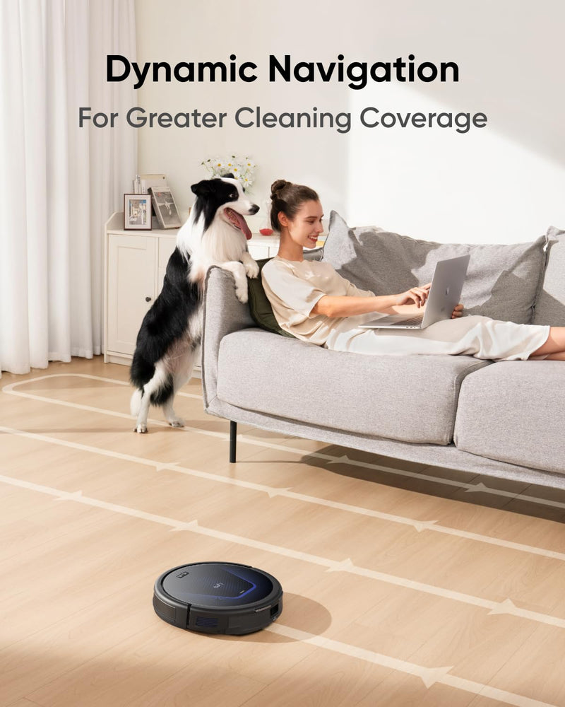 Eufy G50 Robot Vacuum – 4000Pa Suction, Pro-Detangle, Alexa Compatible, Ideal for Pet Hair & Carpets