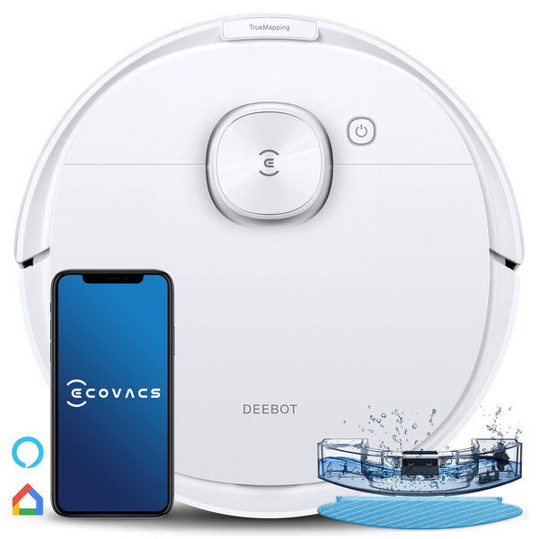 ECOVACS DEEBOT N8 Robot Vacuum & Mop – 2300PA, Carpet Detection, Multi-floor Mapping, 2-Year Warranty