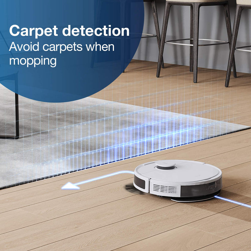 ECOVACS DEEBOT N8 Robot Vacuum & Mop – 2300PA, Carpet Detection, Multi-floor Mapping, 2-Year Warranty