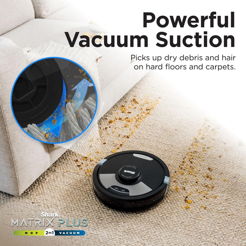 Shark Matrix Plus 2-in-1 Robot Vacuum & Mop – LiDAR Mapping, Anti-Allergen, Alexa Compatible